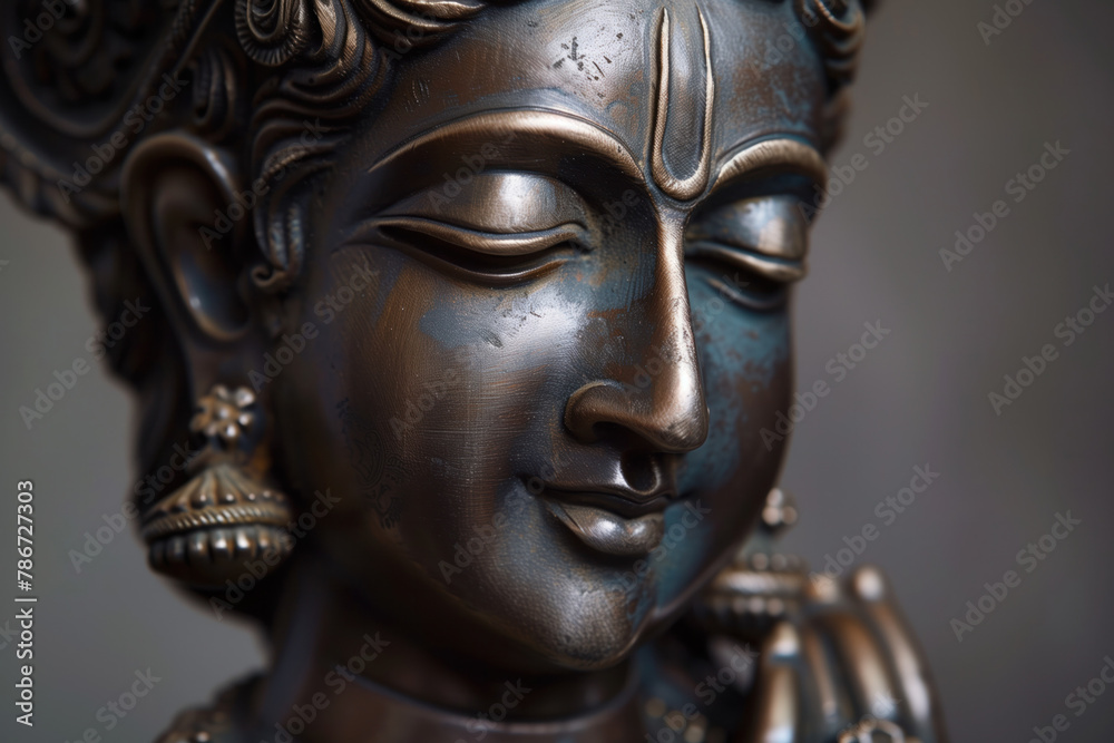 Photo of a Statue of Krishna, Generative AI Photo of a Statue of Krishna, Generative AI