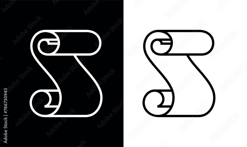 Parchment (paper) scroll icon. Symbol of history or artifact. An ancient document or manuscript. Parchment (paper) scroll icon. Symbol of history or artifact. An ancient document or manuscript.
