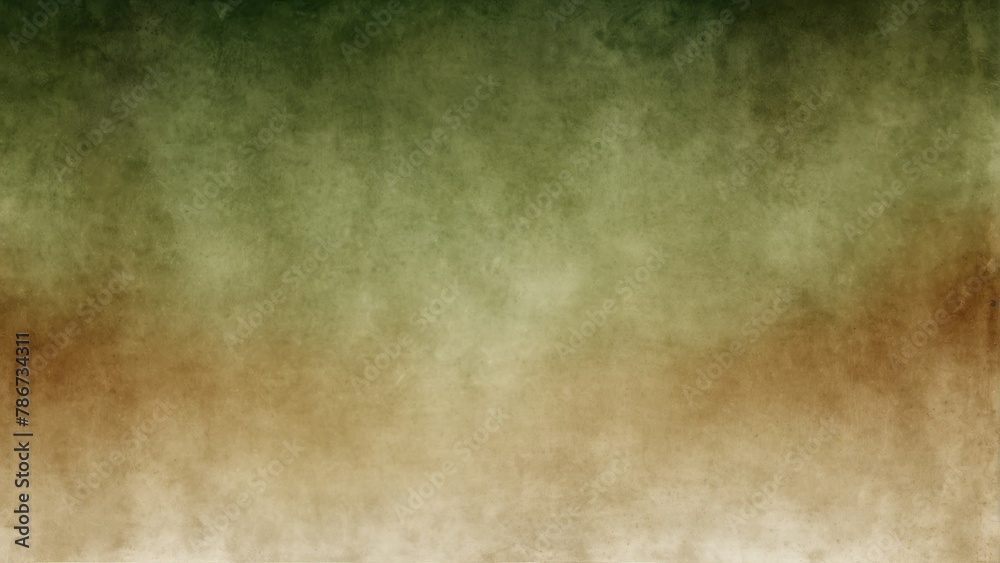 green sepia gradient watercolor on paper texture background from Generative AI