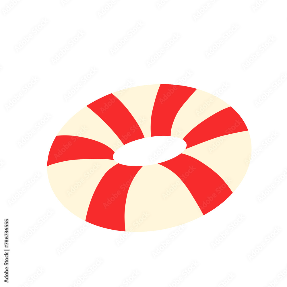 Obraz premium Inflatable Swimming Ring Illustration