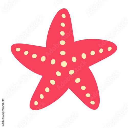 Red Starfish Illustration
