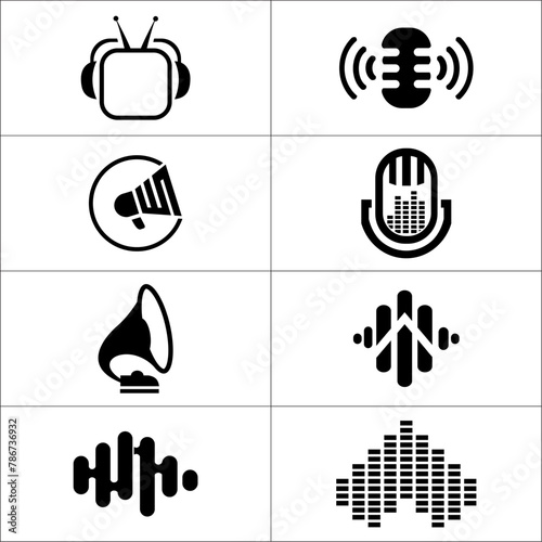 Music and sound icons photo