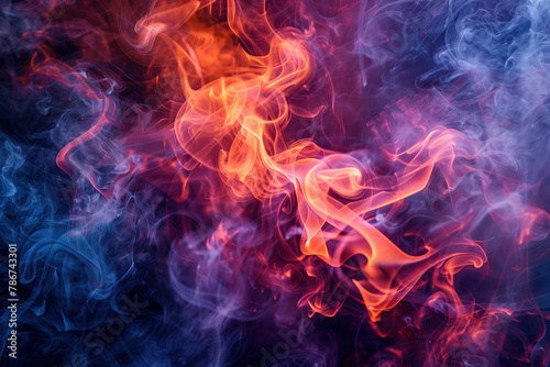 Colorful Smoke, Studio Shot, Generative AI