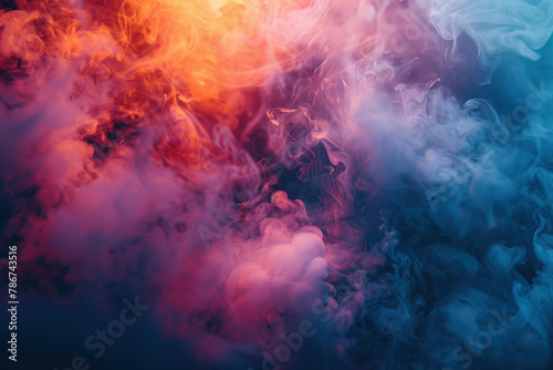 Colorful Smoke, Studio Shot, Generative AI © Vig
