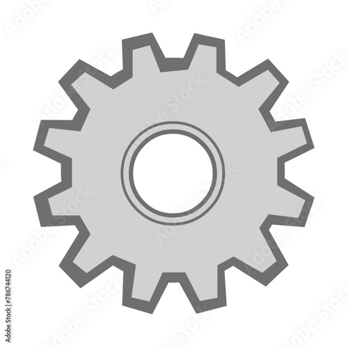 vector illustration gear cartoon