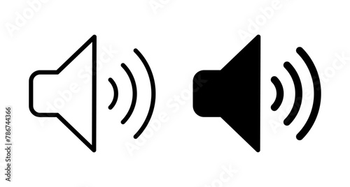 Wallpaper Mural Speaker icon vector isolated on white background. Volume icon. Loudspeaker icon vector. Audio. Sound Torontodigital.ca