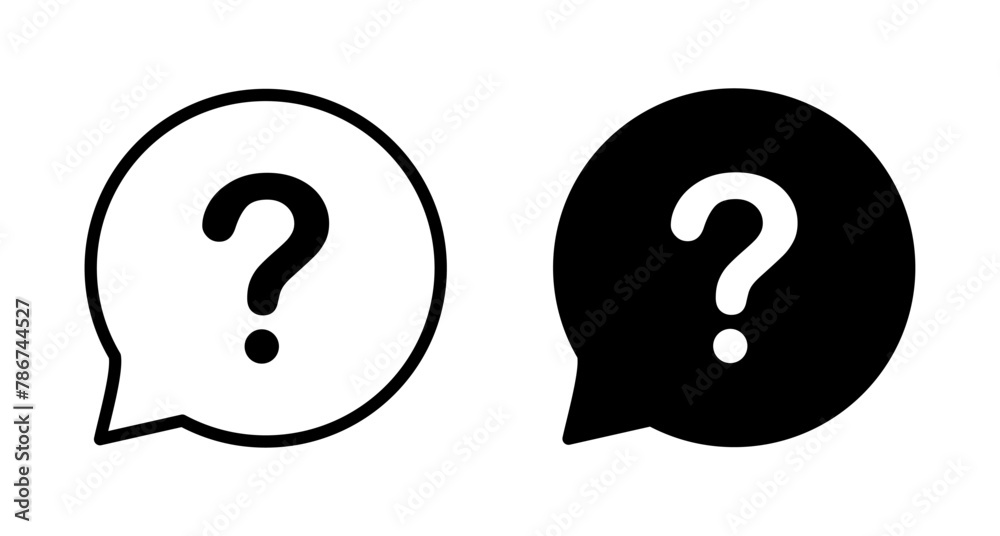 Question Icon vector isolated on white background. Question mark sign. help icon. Faq Question Icon vector isolated on white background. Question mark sign. help icon. Faq