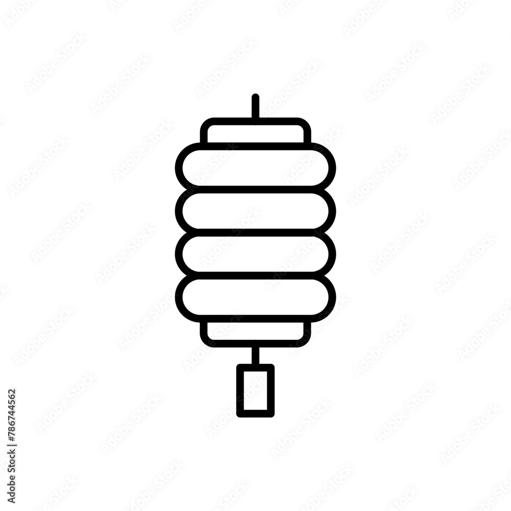 Chinese lantern outline icons, minimalist vector illustration ,simple transparent graphic element .Isolated on white background Chinese lantern outline icons, minimalist vector illustration ,simple transparent graphic element .Isolated on white background