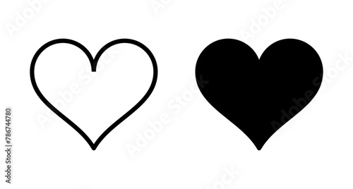 Heart icon vector isolated on white background. Heart vector icon. Like icon vector. Love
