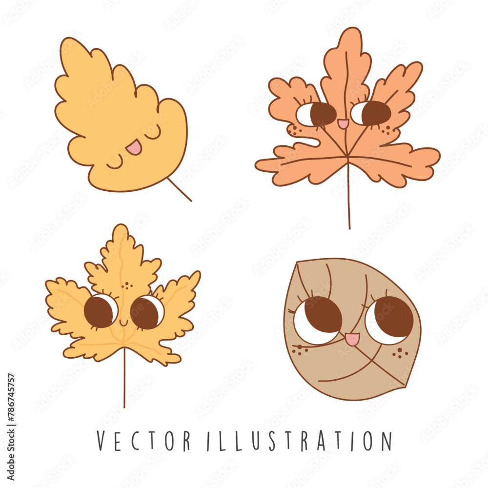 Groovy Autumn, Thanksgiving. Vector Illustration Groovy Autumn, Thanksgiving. Vector Illustration