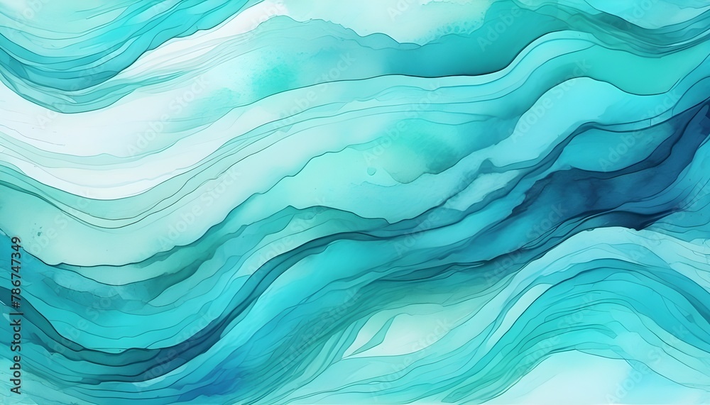 Blue azure turquoise abstract watercolor background Blue azure turquoise abstract watercolor background