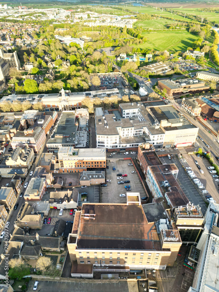 City Centre of Peterborough City of England UK