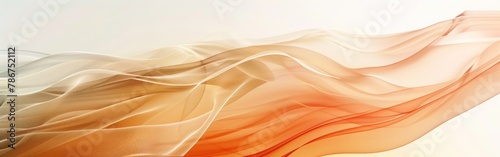 Organic Waving Lines Texture in Brown, Beige, and Orange for Web Design - Abstract Illustration Wallpaper Backdrop and Banner with Generative AI