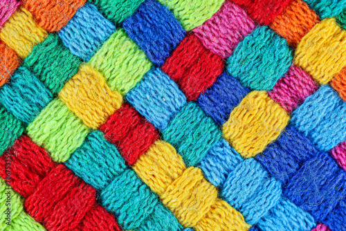 Colorful fabric pattern © David McQ