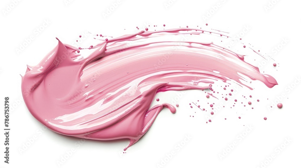 Liquid gel cosmetic smudge pink Liquid gel cosmetic smudge pink