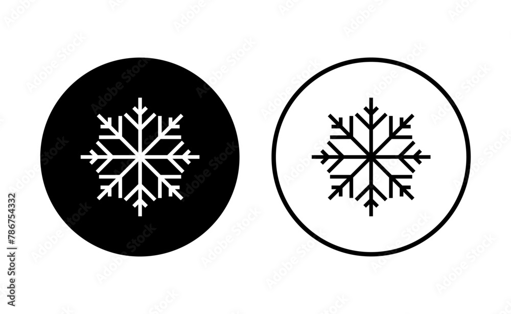 Snow icon set. snowflake icon vector Snow icon set. snowflake icon vector