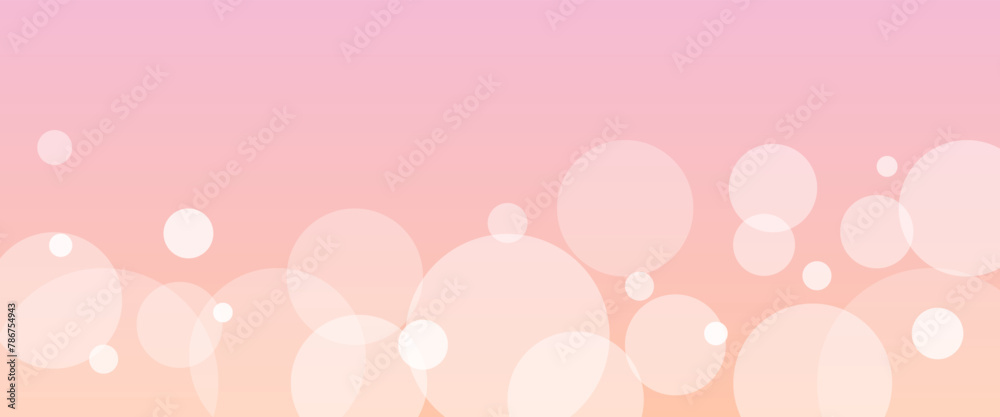 キラキラした光の玉がボケるピンク色のベクター背景画像
