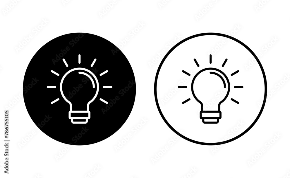 Lamp icon set. Light bulb icon vector. idea symbol. Lamp icon set. Light bulb icon vector. idea symbol.