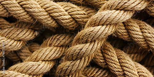 close up of a rope, Strength and Structure: The Essence of Resilience