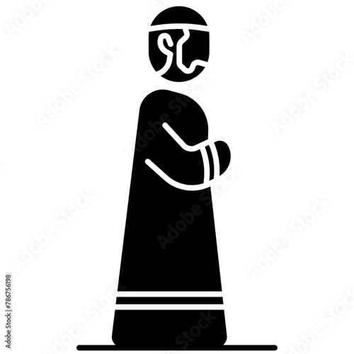 Muslim Praying Glyph Icon
