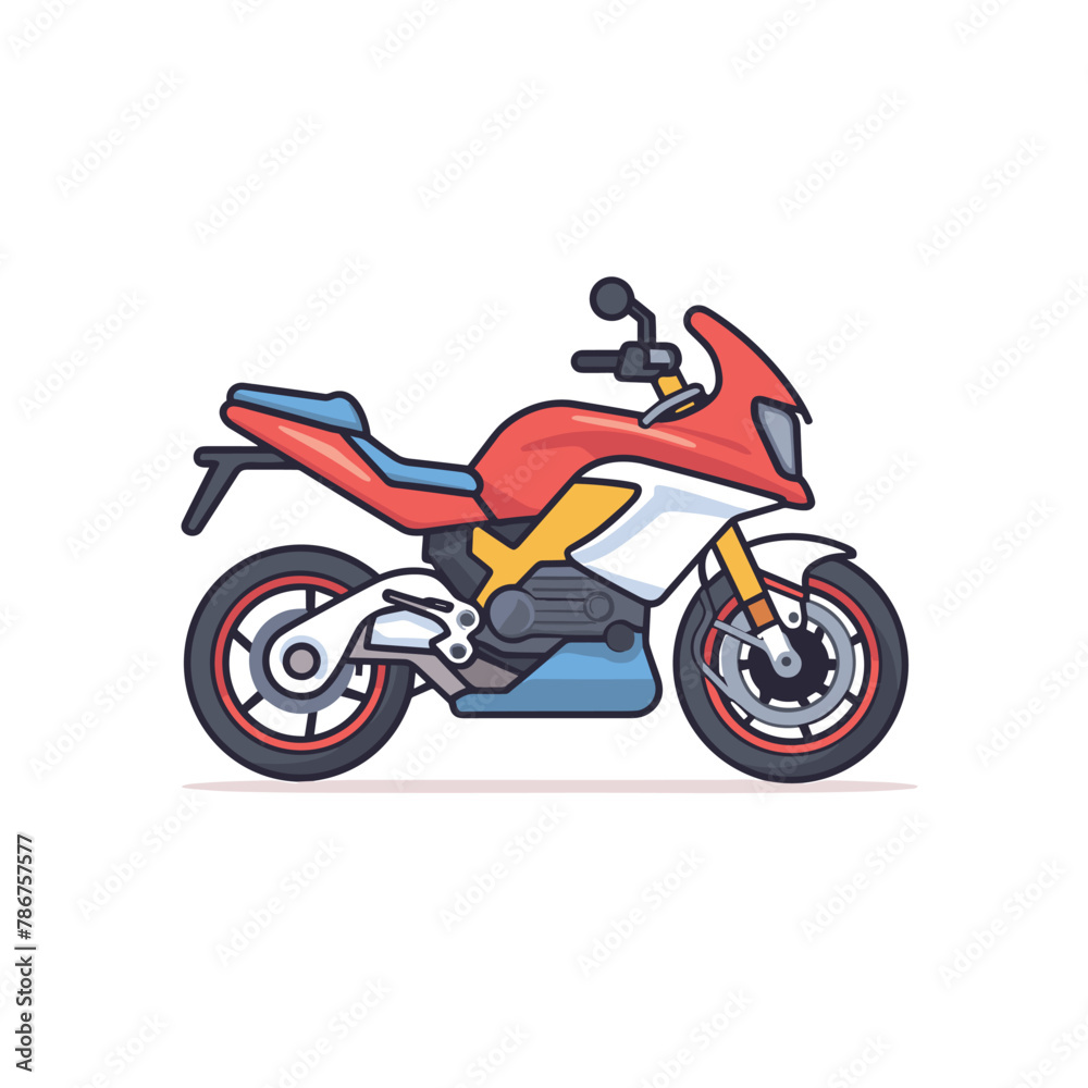 Classic motorcycle vector illustration