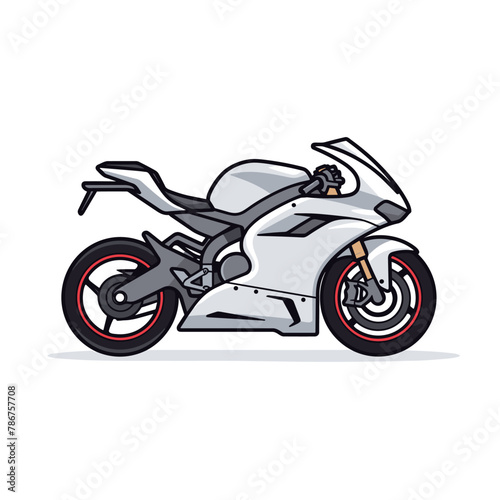 Classic motorcycle vector illustration