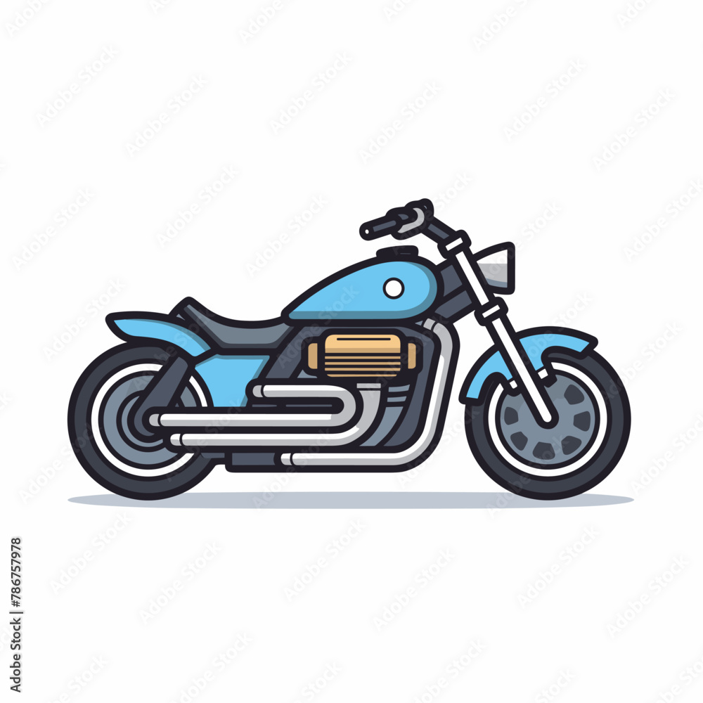 Simple motorcycle icon design template Simple motorcycle icon design template