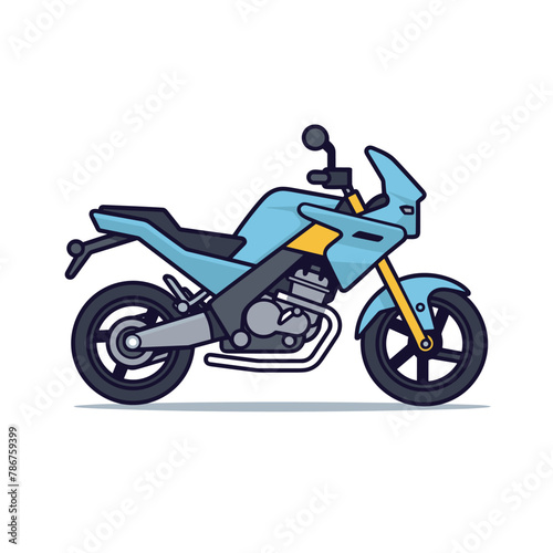 Green motorbike design vector illustration © Minimal Blue