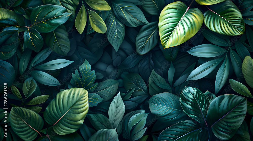 green leaves background green leaves background