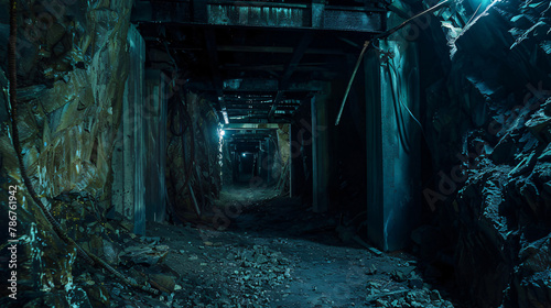 The passages in the mining tunnels are frighteningly old. photo