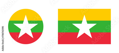 Canvas Print Flag of Myanmar