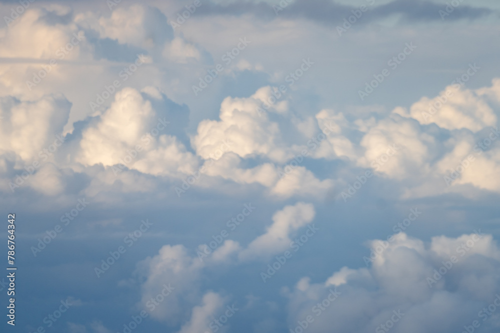 Clouds Sky Fluffy Clouds Over Sea Wallpaper Background Blue Sky