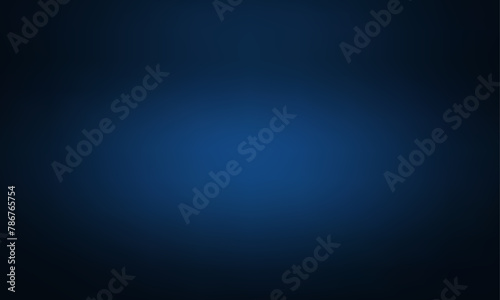 Luxury Studio Banner with Smooth Dark Blue Gradient Background