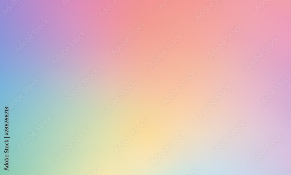 Abstract Vector Gradient Background with Rainbow Colors