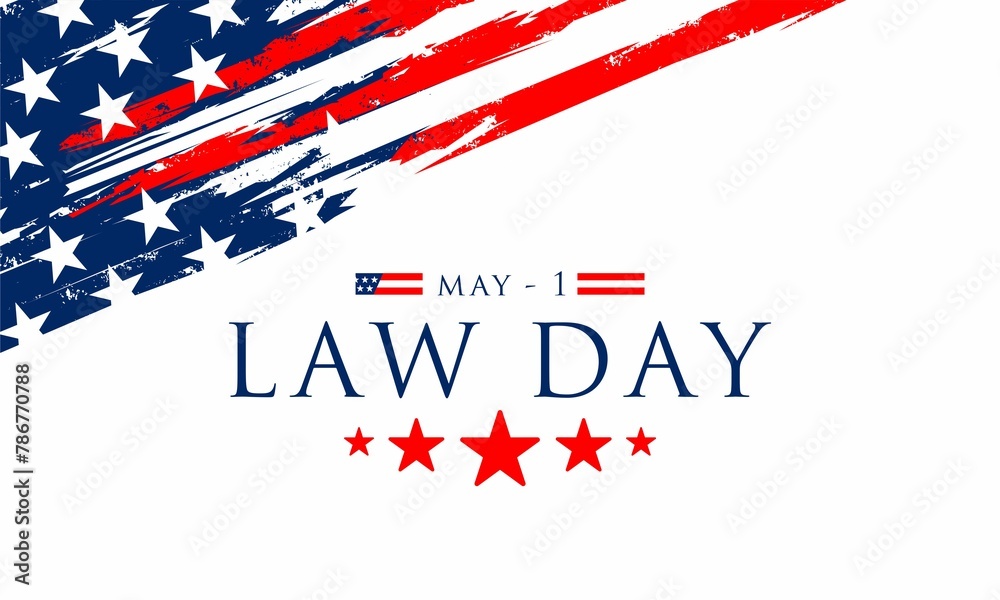 Law Day in the United States of America is celebrated on May 1  , vektor background