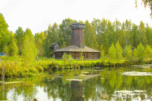 The Museum of wooden architecture under the open sky, Kostroma, Russia photo