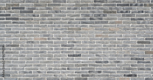 Papier peint old vintage gray brick wall texture background