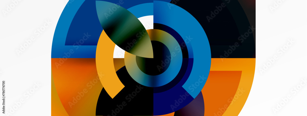 A yellow circle is highlighted with electric blue in this vibrant artwork. The symmetry and pattern create a visually striking graphic, reminiscent of modern animation A yellow circle is highlighted with electric blue in this vibrant artwork. The symmetry and pattern create a visually striking graphic, reminiscent of modern animation