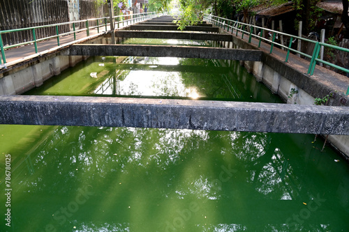 The wastewater in the canal was full of black color and had a bad smell. The concept is that we should keep it clean and maintain a pleasant urban environment in Thailand.