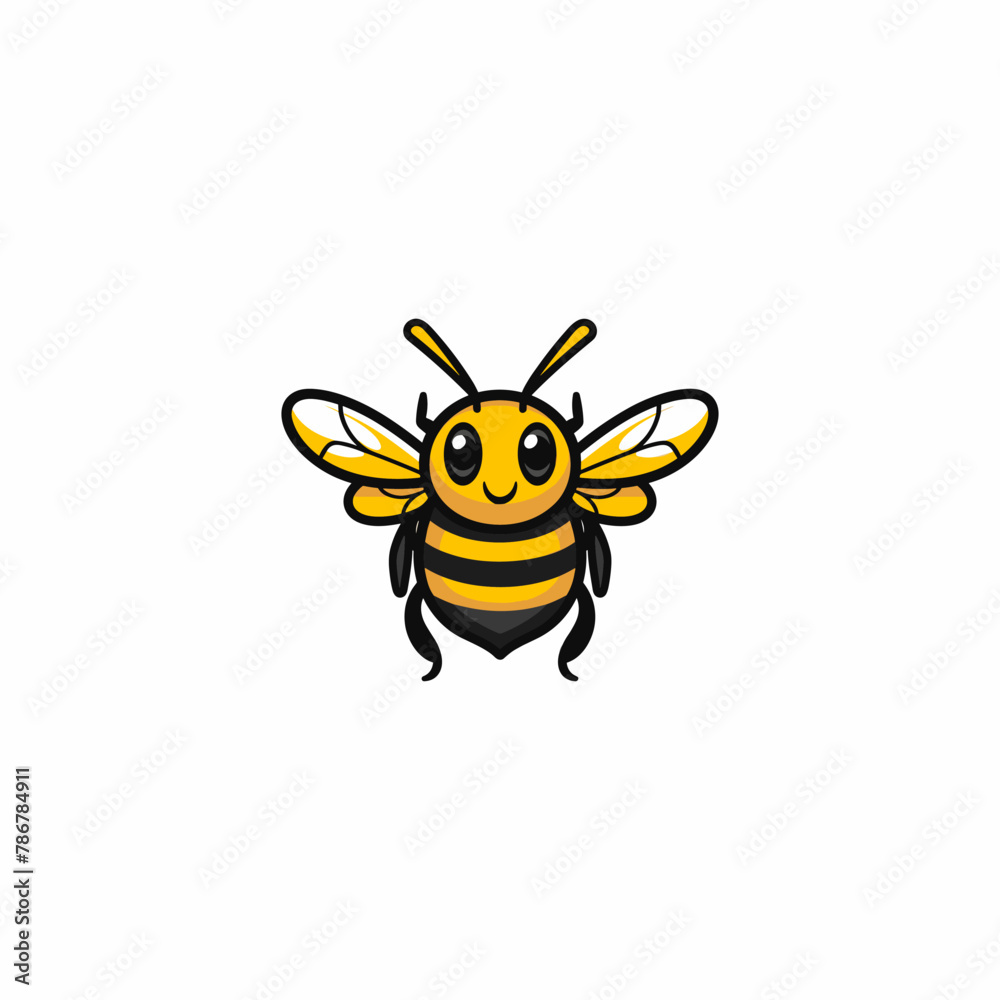 Bee logo design vector illustration template Bee logo design vector illustration template