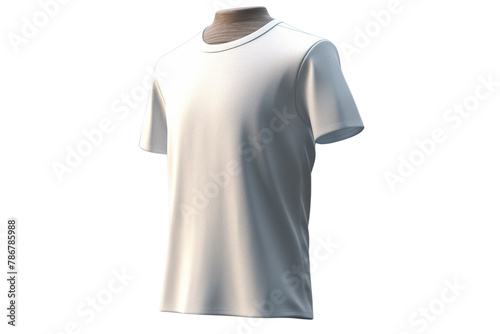 White t shirt mockup on Transparent Background PNG