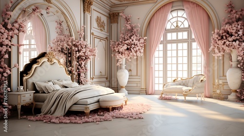 Luxurious and elegant bedroom interiors 