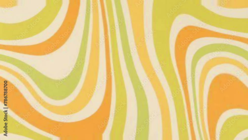 Retro, unique colorful wavy, psychedelic, groovy, hippie, flat, abstract, cartoon looping background in 70s retro style. Retro, unique colorful wavy, psychedelic, groovy, hippie, flat, abstract, cartoon looping background in 70s retro style.