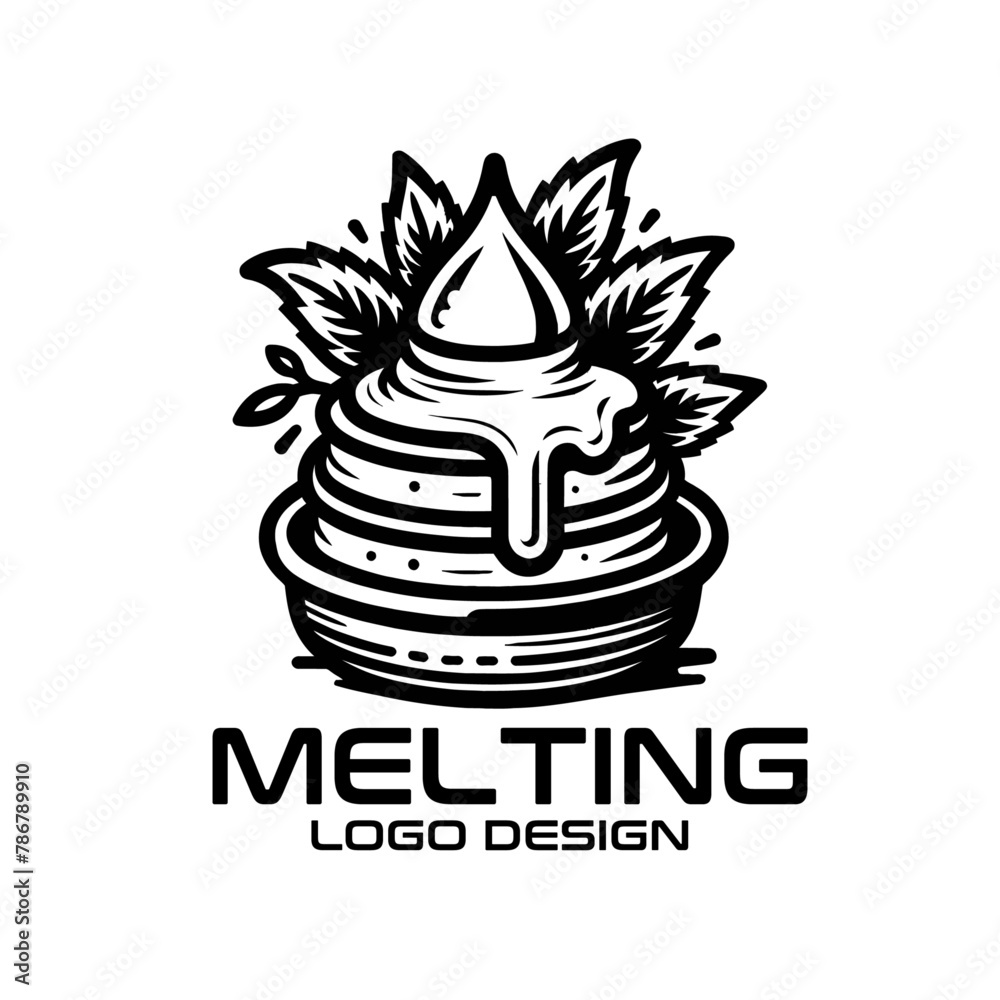 Melting Vector Logo Design Melting Vector Logo Design