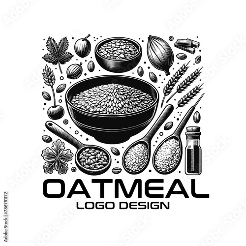 Oatmeal Vector Logo Design