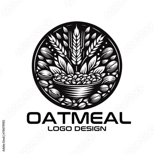 Oatmeal Vector Logo Design