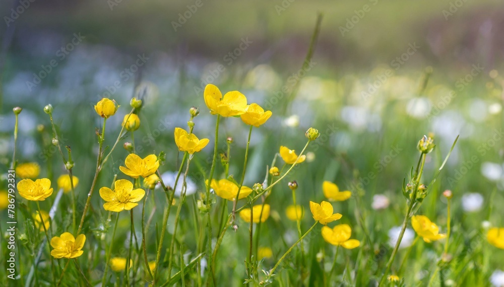 meadow with dandelions, flower, nature, spring, grass, meadow, field,