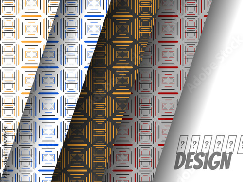 Vector set of design elements, labels and frames for packaging for luxury products in trendy linear style with multi color combo for wallpaper,mobile cover,bedsheet,pillow cover,mag and cloth pattern.