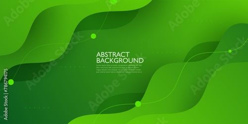 Colorful abstract background with green wave design vector for banner cover book flayer and other element graphic design. Eps10 vector