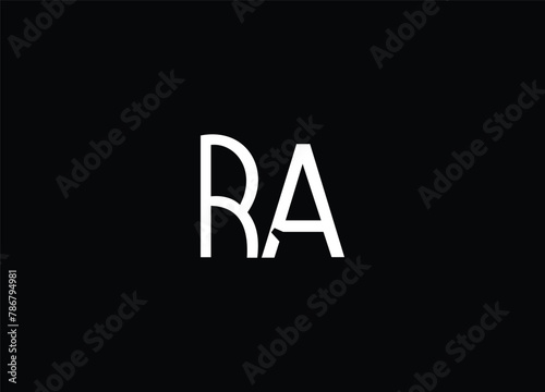 RA initial letter logo design and modern logo
